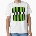 Green Black Geometric Pattern – Bold Minimalist Techno Grid by Caramelo streetwear