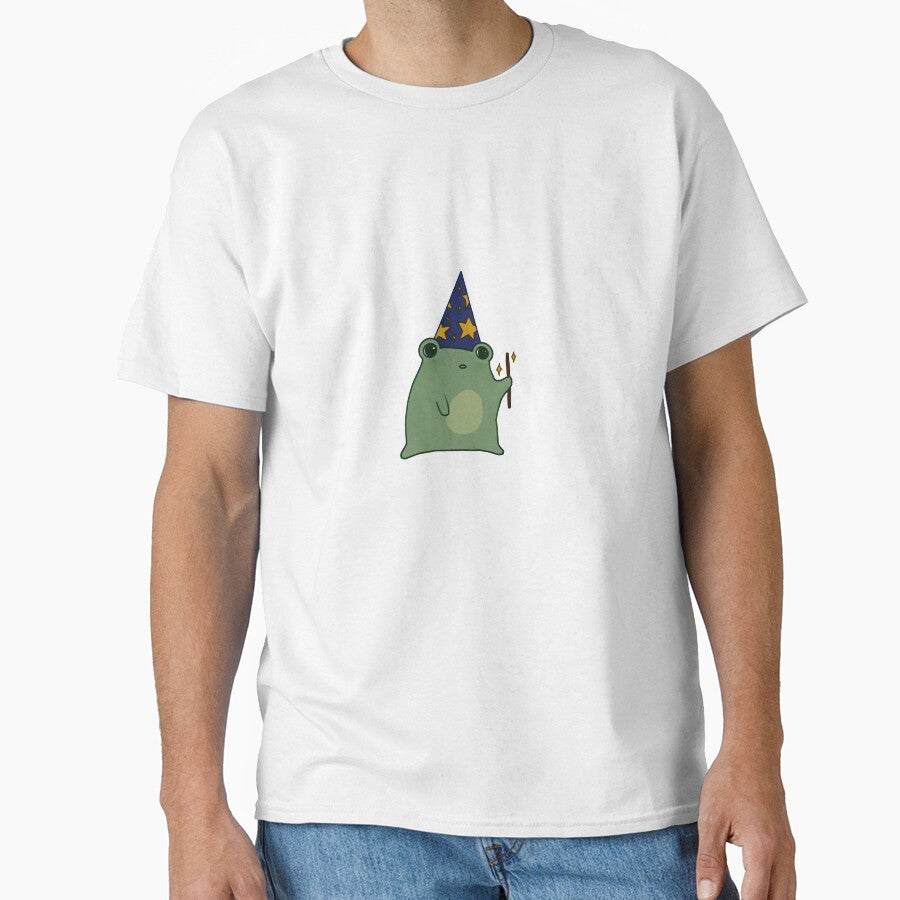 frog wizard with wand by Lauren G