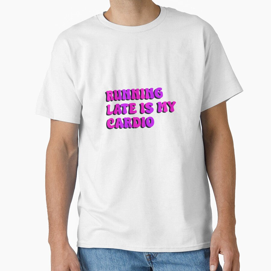 Running late is my cardio pink by Sticker32123