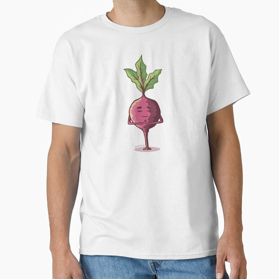 Cute yoga veggies - the beet by Frank J. Art