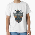 Sky Commander Pilot Design, Airline Captain Shirt, Aviation Leader, Aircraft Cockpit, Commercial Pilot, Flight Crew, Airplane Flying, Aviation Lifestyle, Aerospace, Pilot Gift, Air Travel Design by Typologystudios