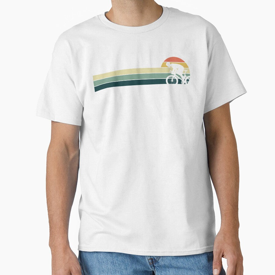 Cycling Retro vintage sunset design by abdelhay31