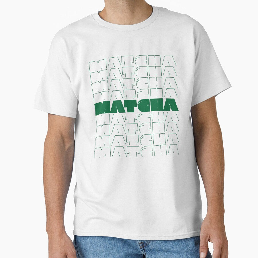 Minimalist Matcha – Modern Aesthetic Green Tea Shirt by theinkedprintco