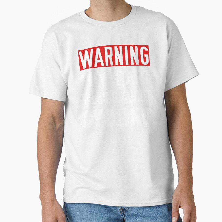 Warning May Start Talking About Cycling, Funny Cycling, Cyclist Quote by Aerial Addicts