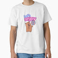 Cute Capybara Illustration – Kawaii Animal with “Let’s Enjoy” Text by Moon's Arts