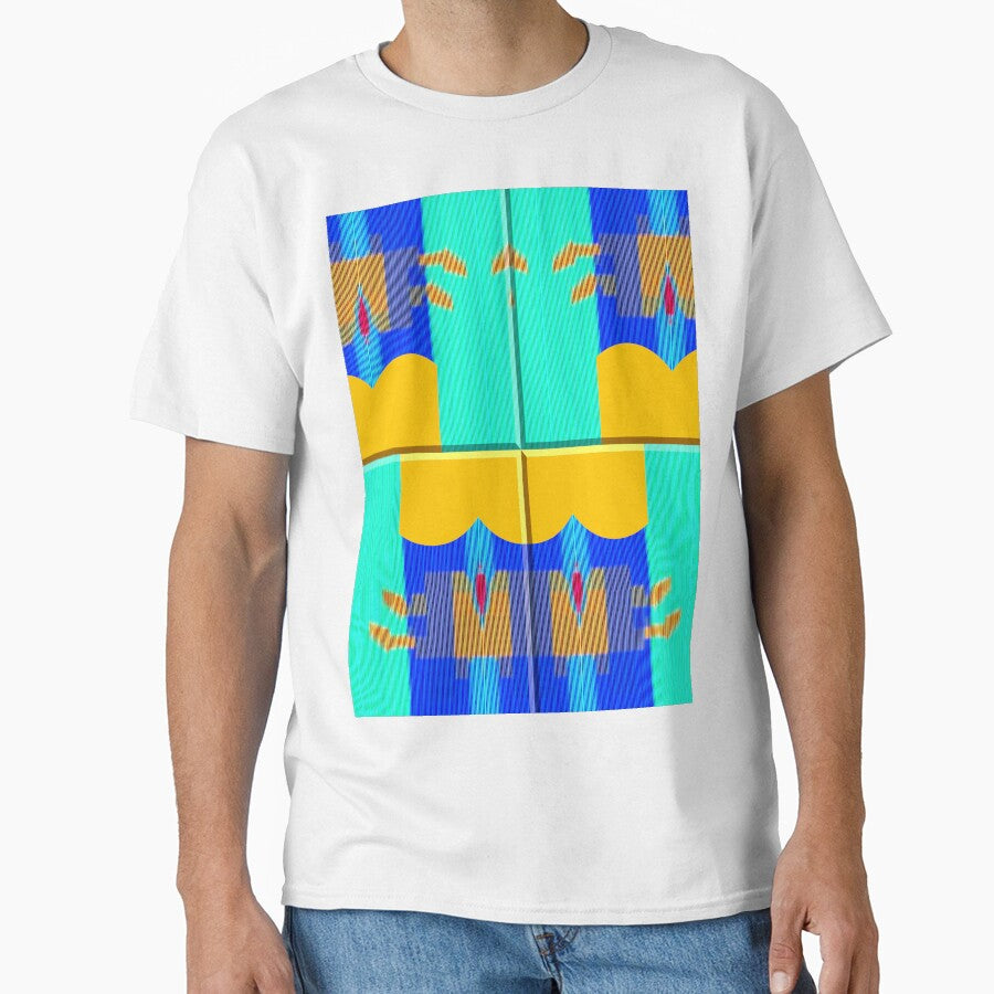 Vibrant music abstract minimalist guitar exotic summer blue - sunny gift for guitarists musicians and minimalist music and guitar lover by Ralek