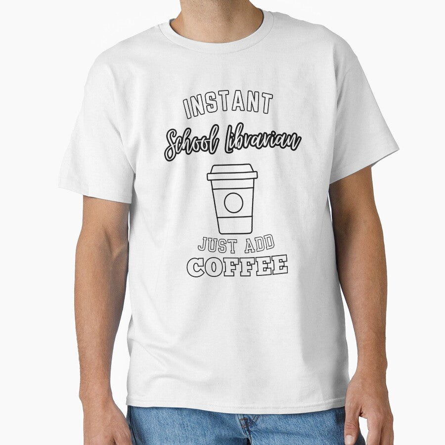 Instant school librarian just add coffee by greenbluearts