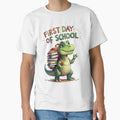 First Day of School – Cute Dinosaur Back to School Design for Kids by SnoyTextil