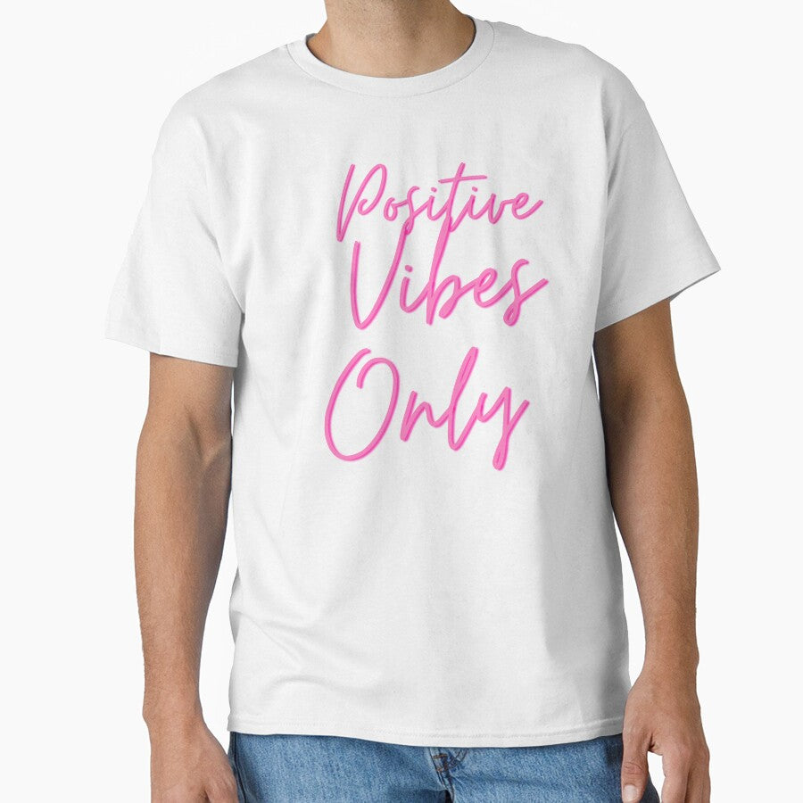 Positive Vibes Only – Aesthetic Good Energy Motivational Quote Design by Gilded Dreams