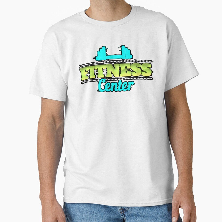 Fitness Center Retro Gym Logo Workout Shirt Motivational by AstronautMerch