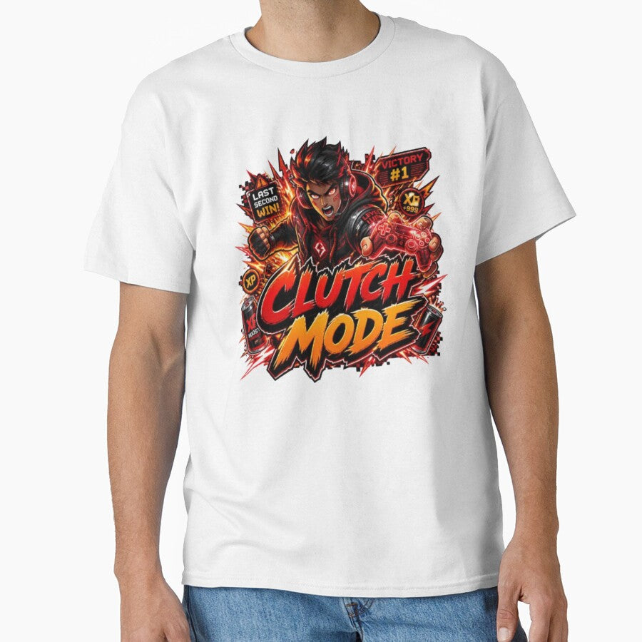 CLUTCH MODE Gaming Sticker | Neon Esports Streetwear Graphic Design by Stylestickers55