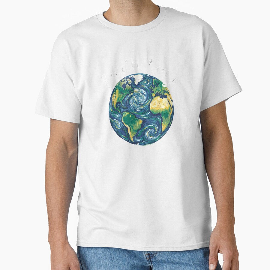 Van Gogh Style Earth Day Starry Night Painterly Planet by chattsuede