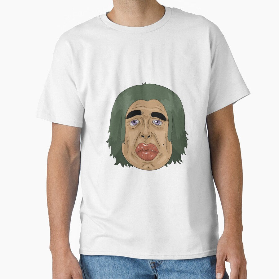 Masc Lady with Big Lips and Green Hair by Isabella Staffier