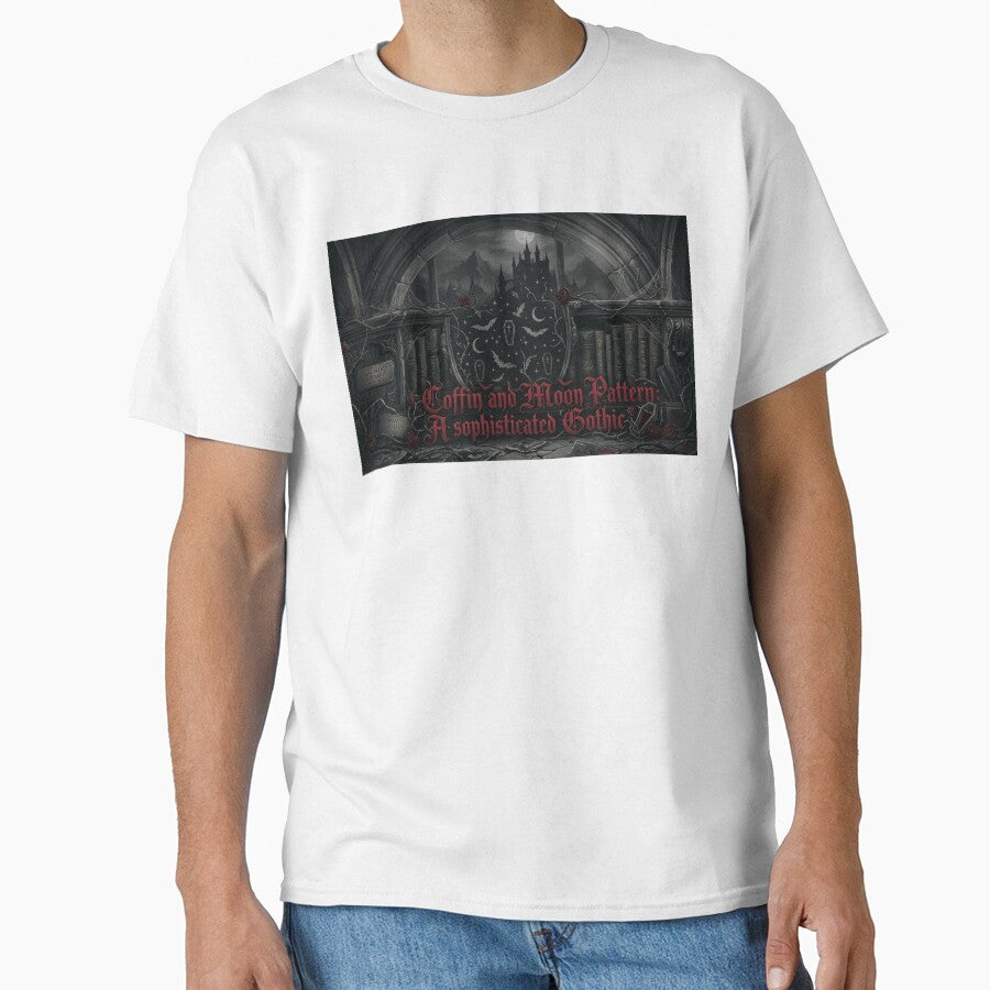 Haunted Library Coffin and Moon Gothic Pattern by LIVE_FREE