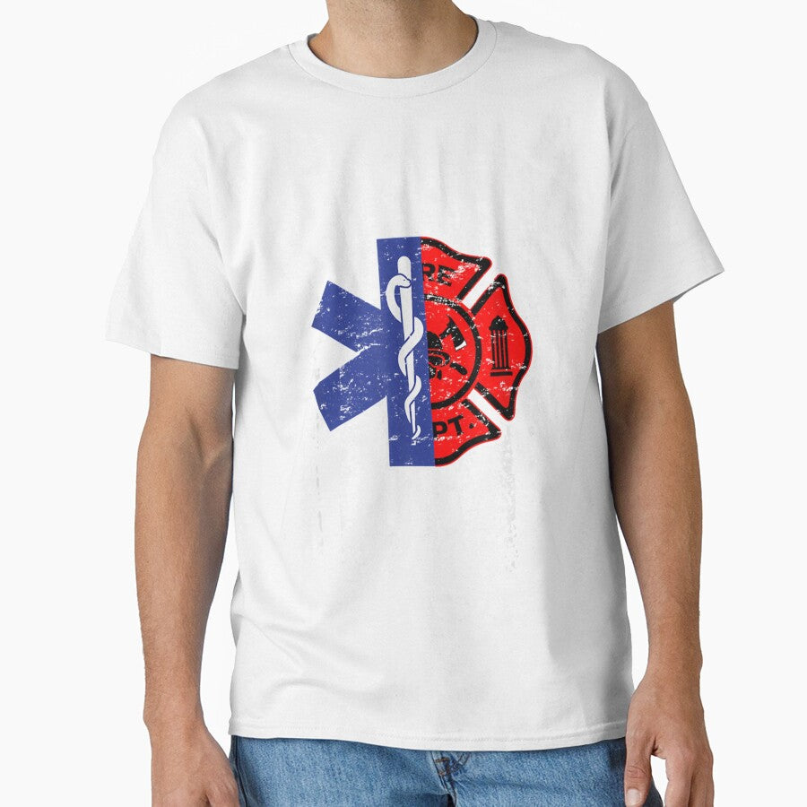 EMT Firefighter Shirt Firefighter EMT American Flag Gif| Perfect Gift For you and friends by luconats
