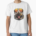 Cute Pug wearing sunglasses by kalud-zoldyck