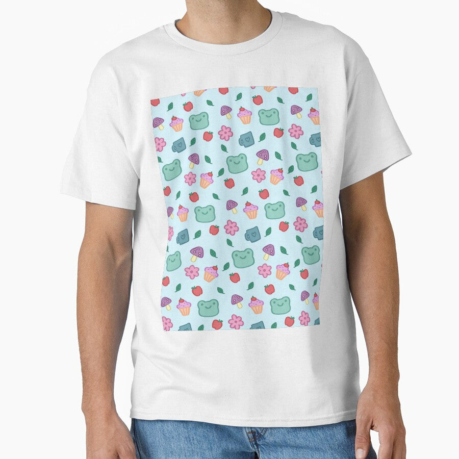 blue sweet moments froggy pattern by naanlin
