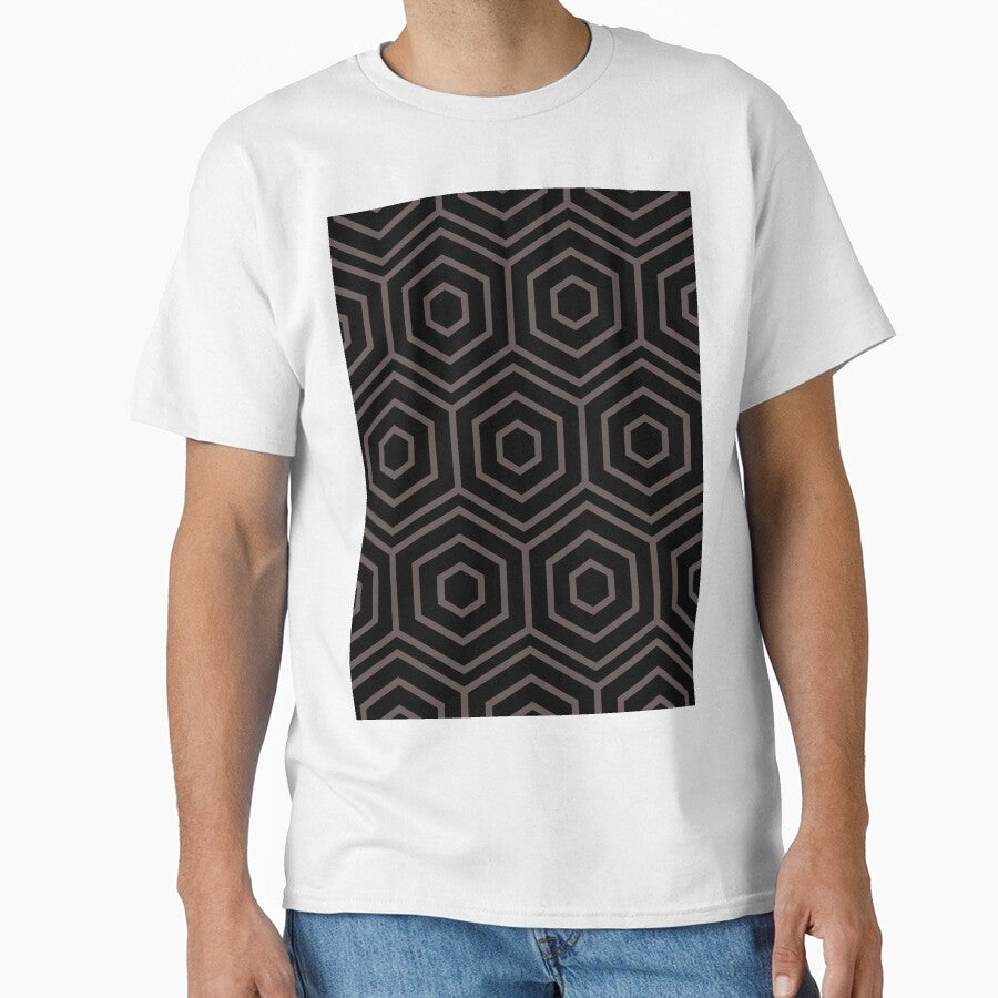 Black and Dark Brown Minimal Shape Pattern Pairs DE 2022 Popular Color Nomad DET697 by ColorOfTheYears