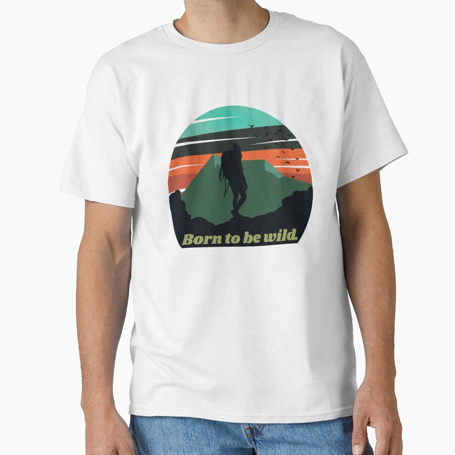 Adventure Hiking Quote - Born to be wild. by ThreadMosaicCo