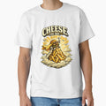 Cheese The Day Funny Burger Mountain Vintage Graphic T-Shirt & Sticker by irfanshikh