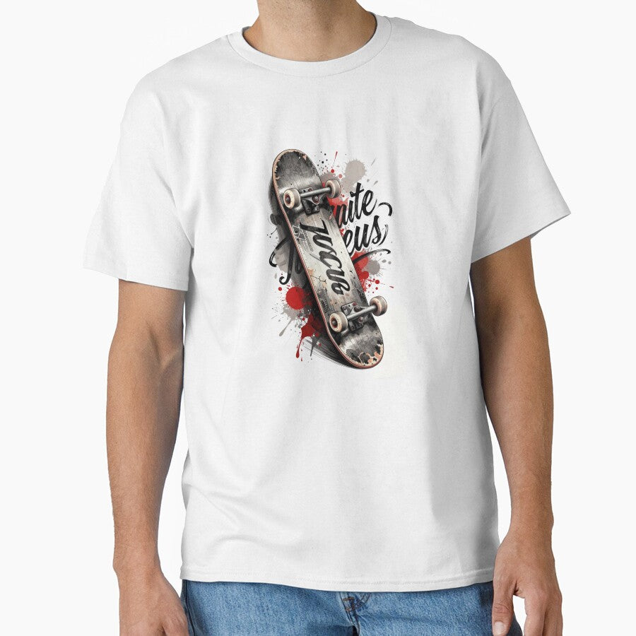 Urban Skateboard Ink Splash - Streetwear Graffiti Art by gokhanuzen