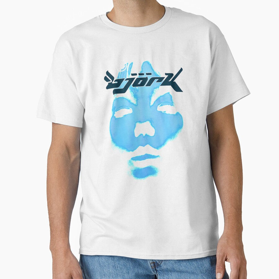 Bjork Homogenic Face Logo (Blue) by Vishwanath