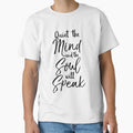 Quiet the Mind and the Soul will Speak Cute Yoga Quote by TNDesignStudio