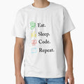 Eat Sleep Code Repeat Funny Programmer Coding Lifestyle Quote by Akkhay