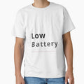 Low Battery – Minimalist Introvert Quote Design by Low Battery Society