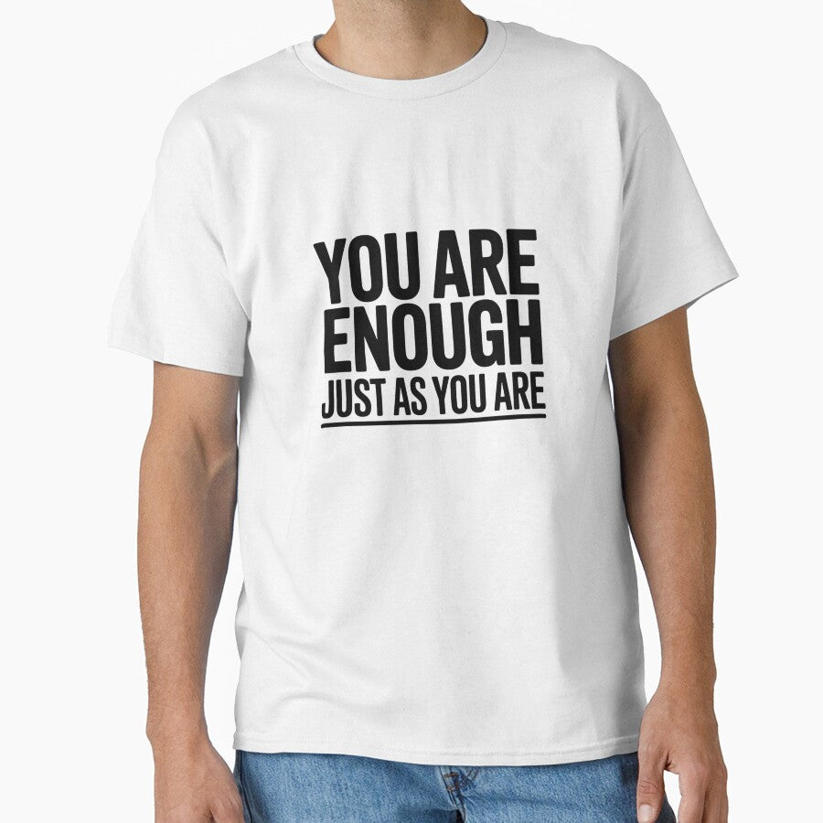 You Are Enough Just As You Are – Self Worth & Emotional Validation Affirmation Sticker by AngloAffirms