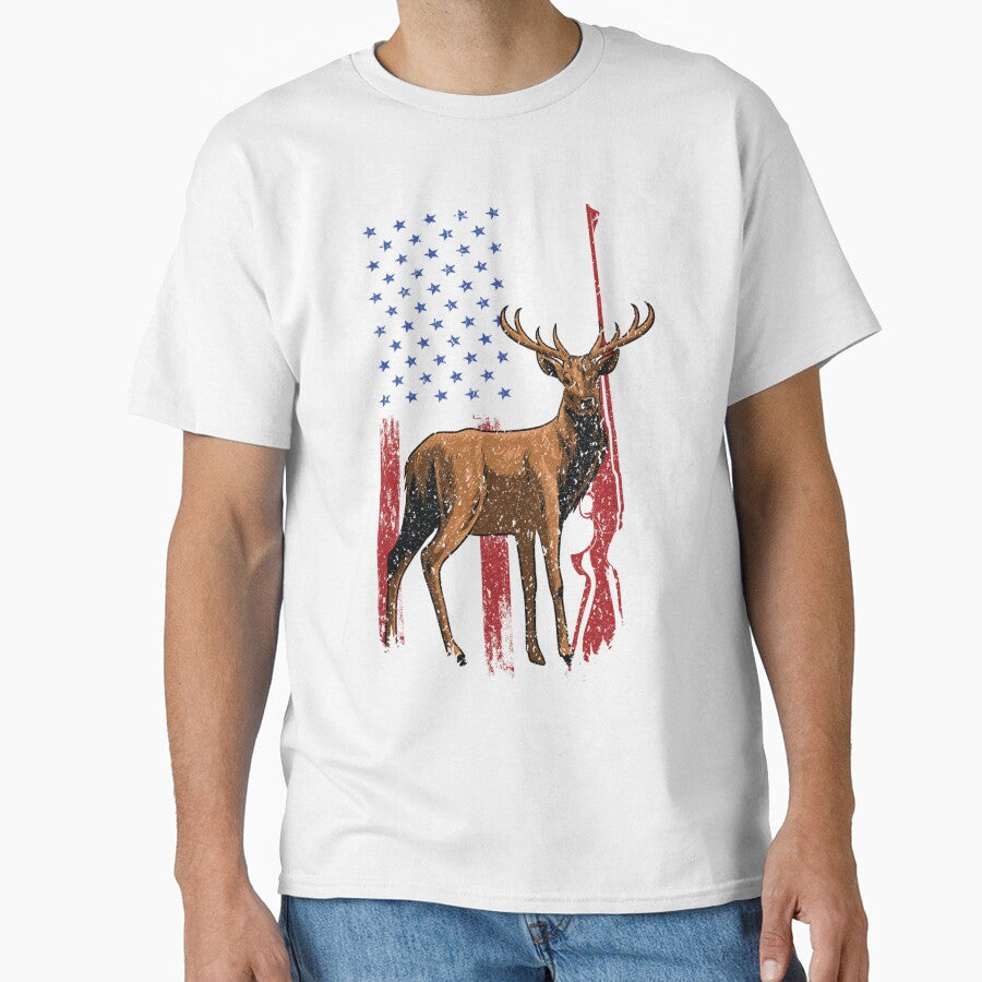 Deer Hunting Hunter USA Flag by taaddison50