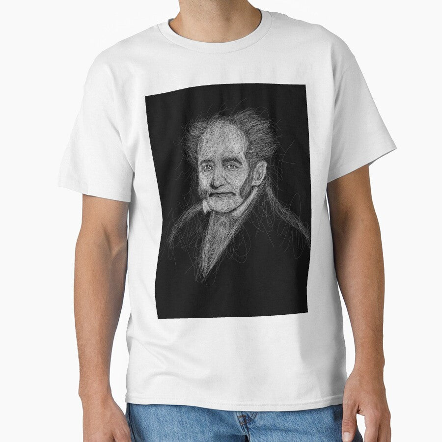 Philosopher Portrait in Scribble Art Style by Bartcorner