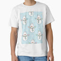 Cute seamless pattern with snowmen by Meemaart
