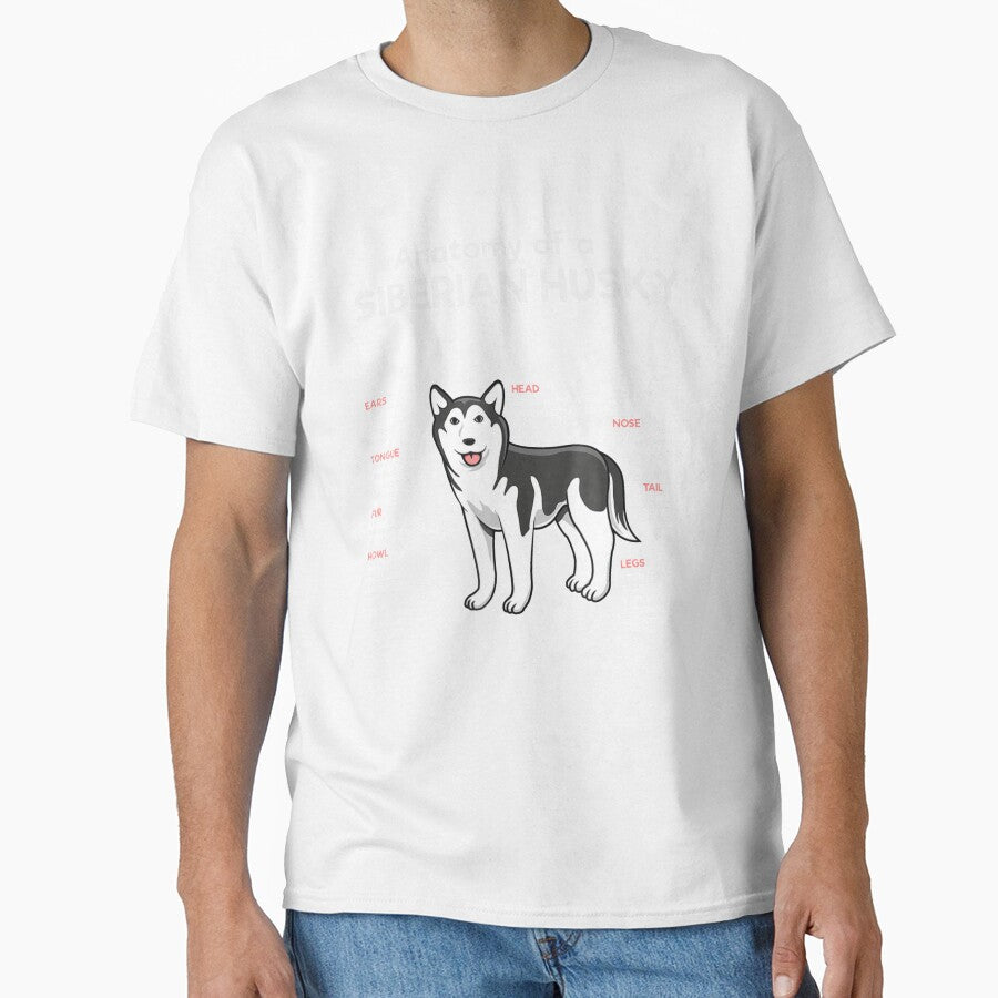 Anatomy Of A Siberian Husky Funny Dog by NiceStore059