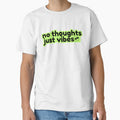 No Thoughts Just Vibes Funny Meme Sticker by ChaosCutie