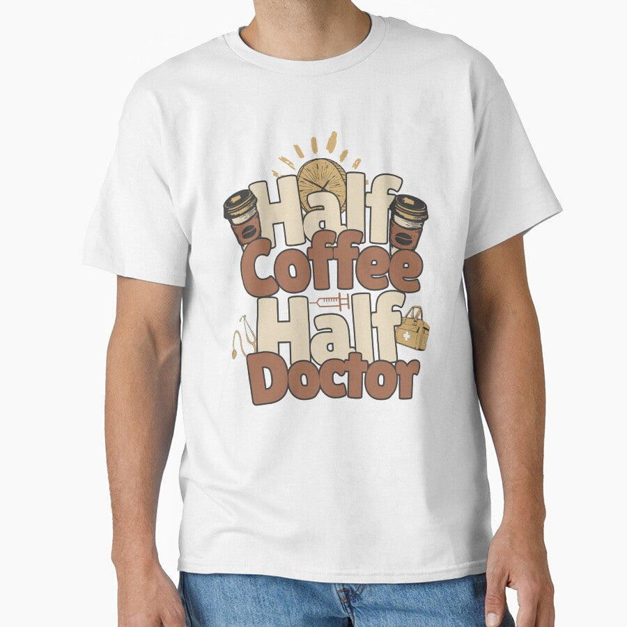 Half-coffee, half-doctor. Perfect doctor gift. by Zandalus
