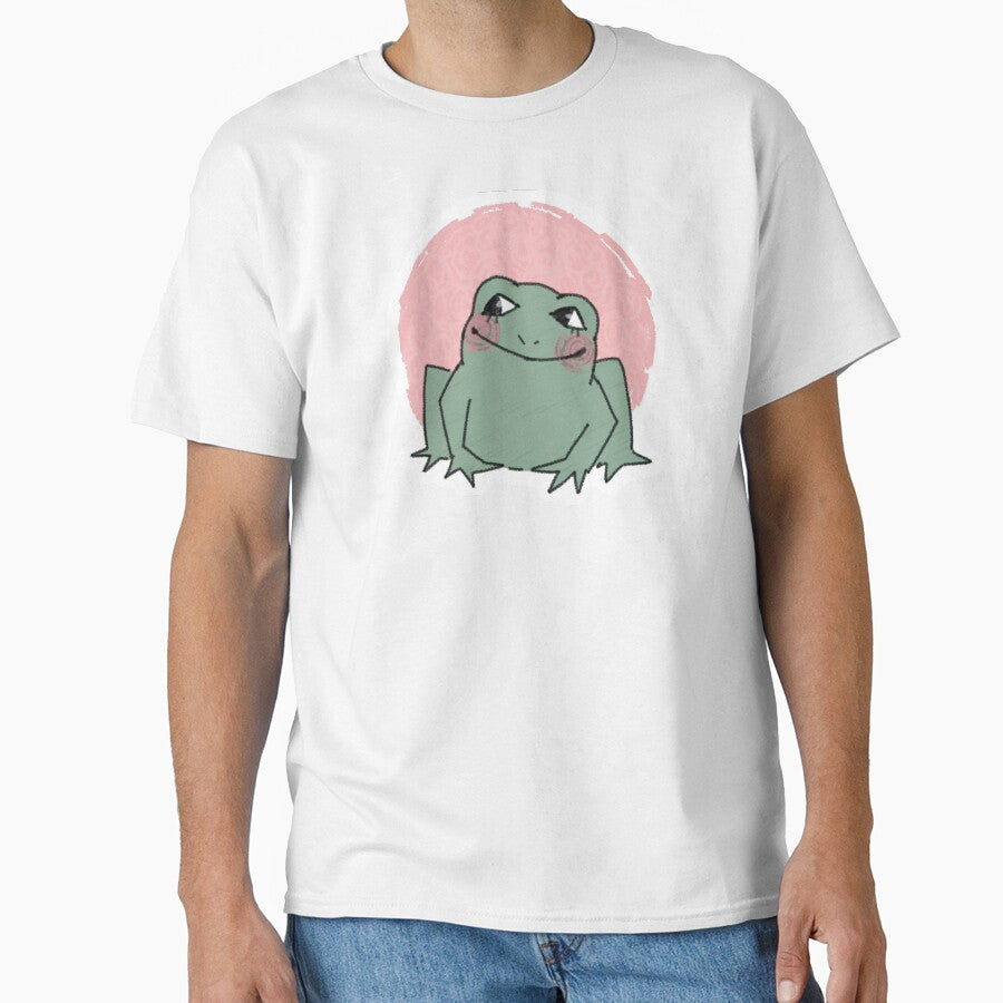 sitting frog (pink) by sanfrankiecisco