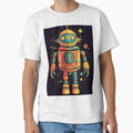 Retro 60's Space Explorer - Vintage Robot Astronaut Design by JLCableStudio