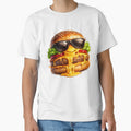 Cool Sunglasses Burger: Funny Character Cheeseburger Humor Art by irfanshikh
