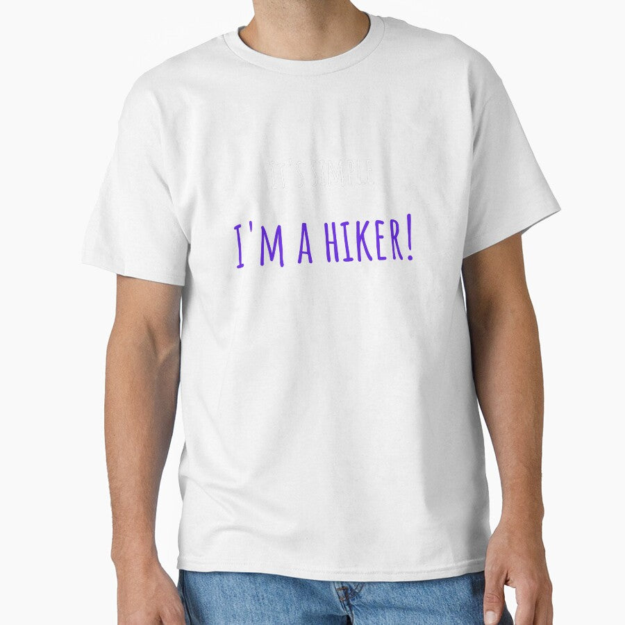 It's simple I'm a hiker! Funny T-Shirt for hiking boys and girls by Gracjan Mikitin
