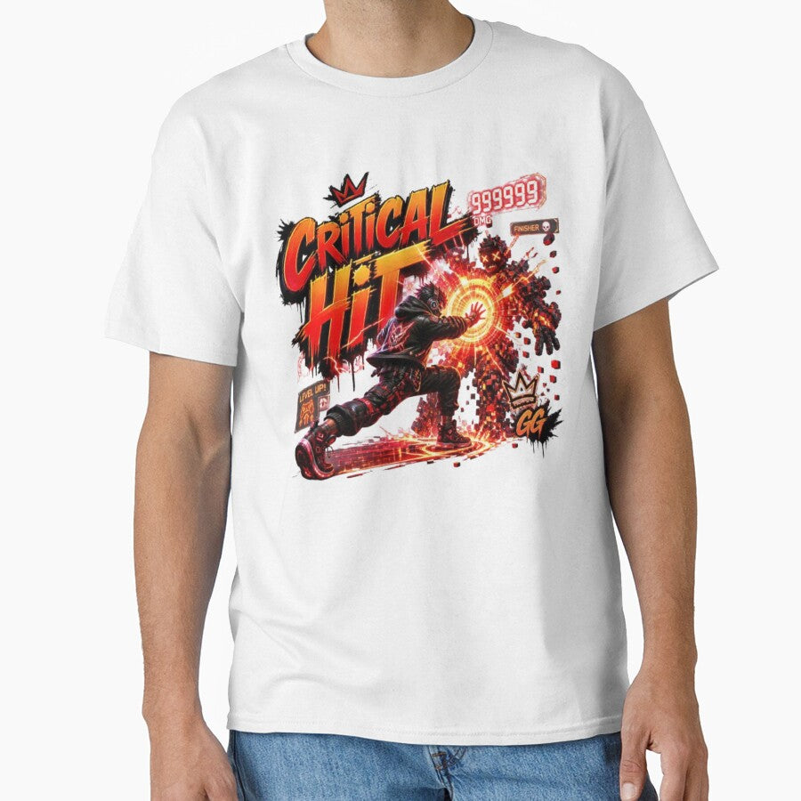 CRITICAL HIT Gaming Sticker | Neon Esports Graffiti Gamer Design by Stylestickers55