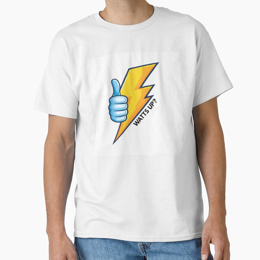 Watts Up Electrician Dad Joke by TCG1999Studios