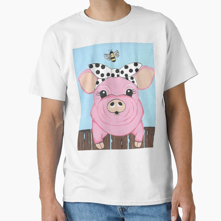 Stylish Cute Pig by Sartoris Art