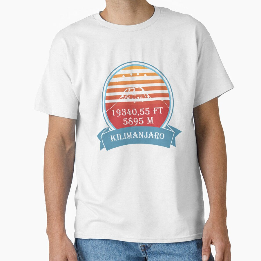 Kilimanjaro mountain nature mountaineer Tanzania retro by DerNerd