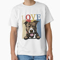 I Love My Pitbull Vintage Retro Dog Mom Dad Pet Lover by JeffreyShultz