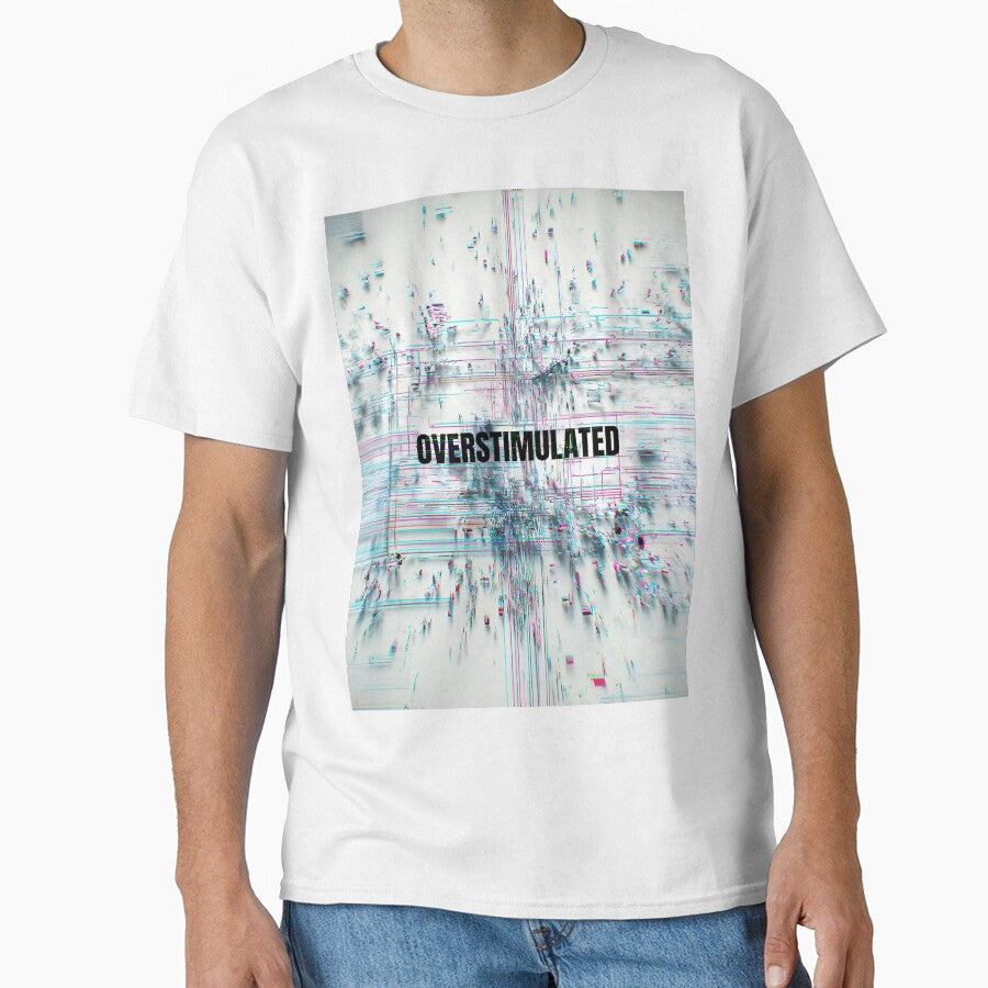 OVERSTIMULATED Glitch Typography - Minimalist Design Expressing Overstimulation by chi3-jp