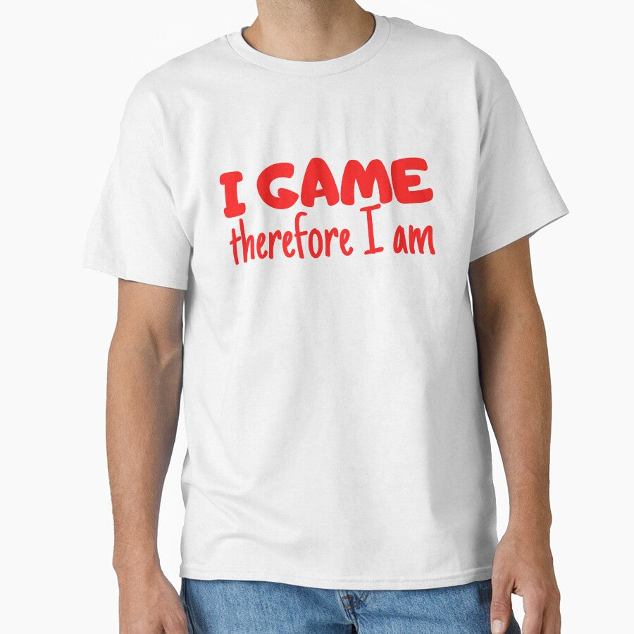 I Game Therefore I Am Red Design by SweetAndSpice