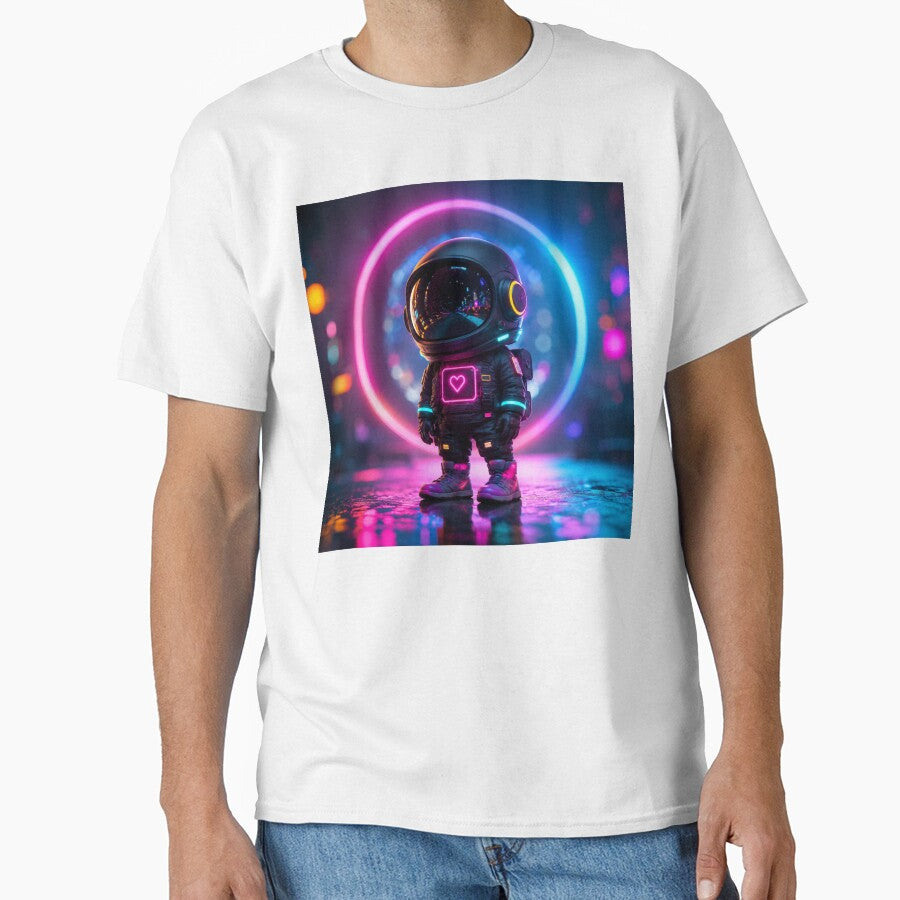Neon Orbit Astronaut by Tanu Biswas
