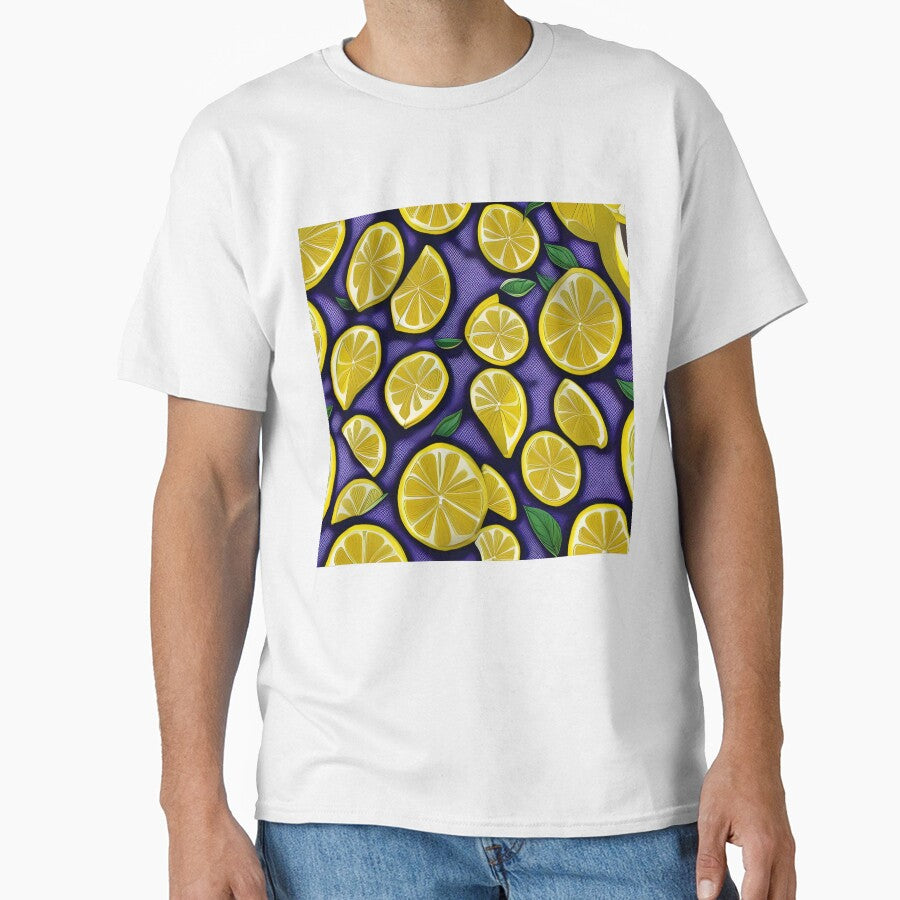 Vintage Pop Art Pattern Lemon Fruits Art Design by PC-artist