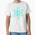 Light Blue Neon Lights Cosmos Atom by Milasneeze